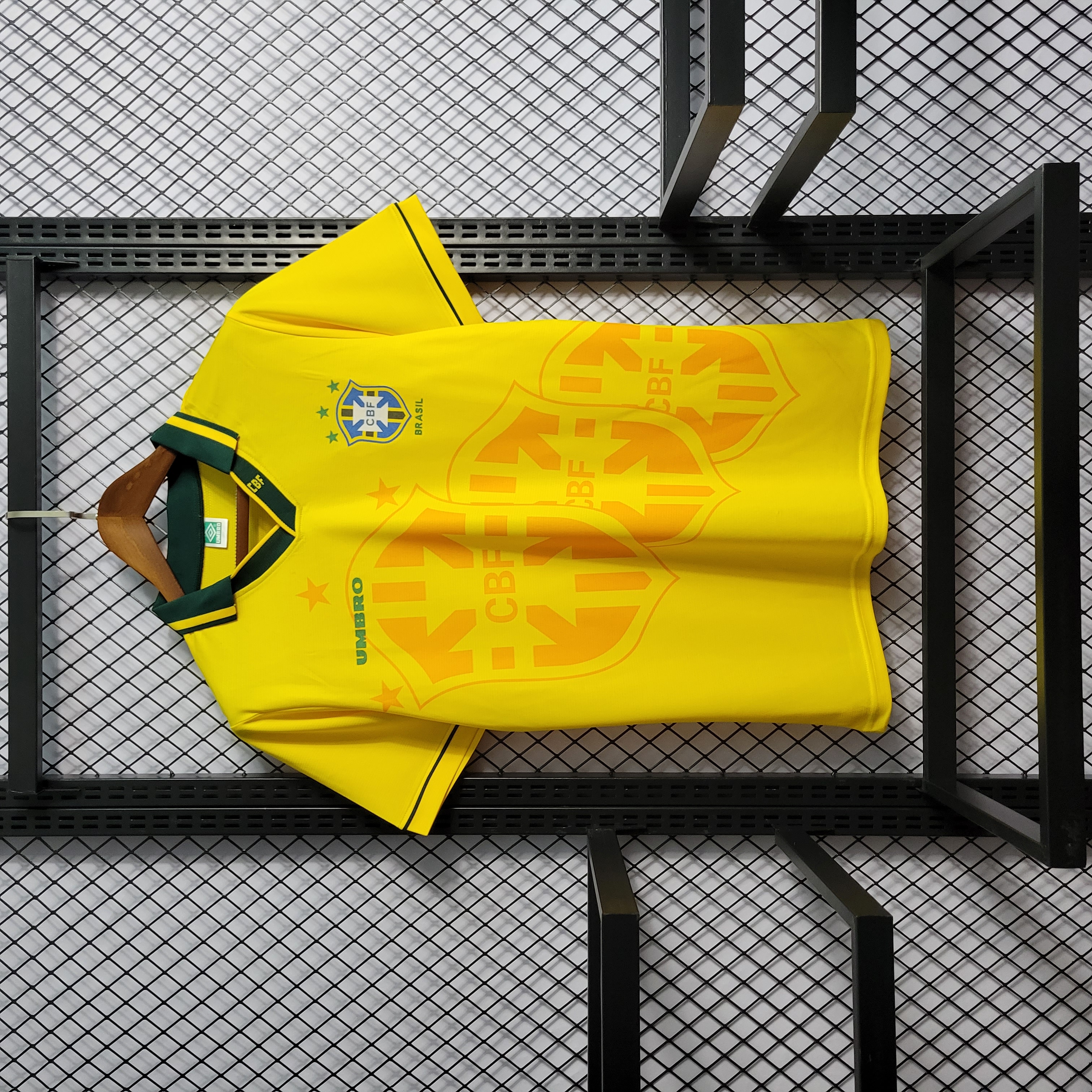 Retro Brazil 1994 Home Stadium Jersey